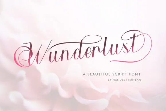 Wunderlust Font Wunderlust Font Poster 1