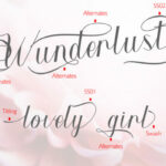 Wunderlust Font Poster 10