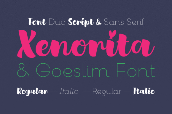Xenorita & Goeslim Duo Font Poster 1