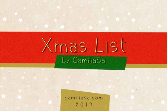 Xmas List Font Poster 1