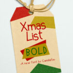 Xmas List Bold Font Poster 1