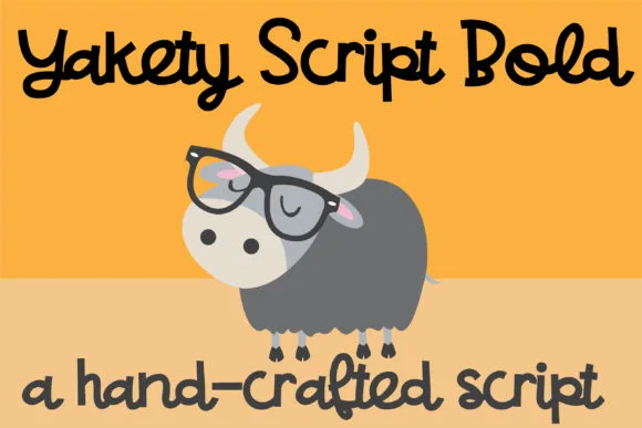 Yakety Script Font Yakety Script Font Poster 1