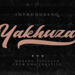 Yakhuza Font Poster 1