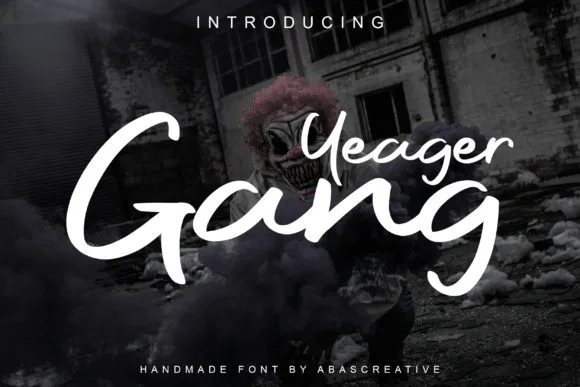 Yeager Gang Font Yeager Gang Font Poster 1