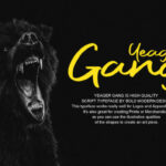 Yeager Gang Font Poster 2