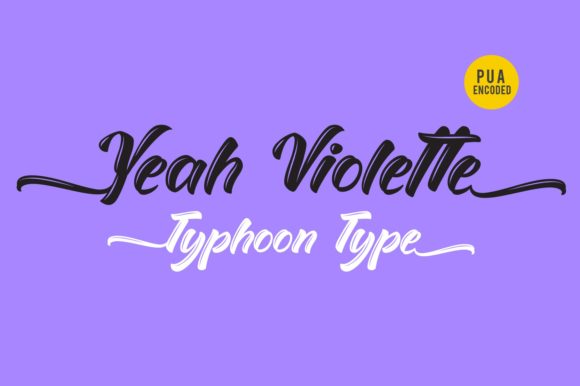 Yeah Violette Font Poster 1