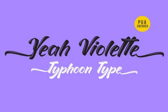 Yeah Violette Font Poster 1