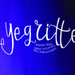 Yegrith Script Font Poster 2