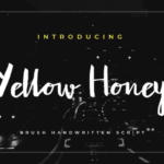 Yellow Honey Font Poster 1