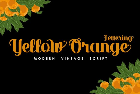 Yellow Orange Font Poster 1