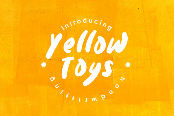 Yellow Toys Font Poster 1