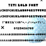 Yeti Font Poster 9