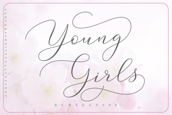 Young Girls Script Font Poster 1