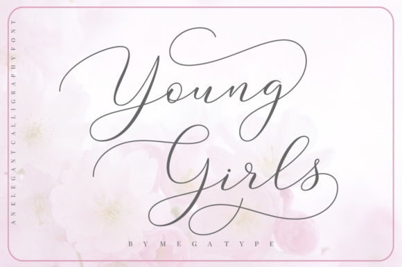 Young Girls Script Font Poster 1