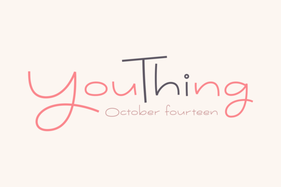 Youthing October Fourteen Font Poster 1