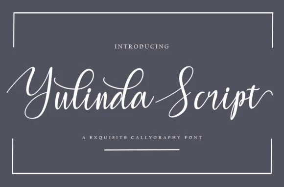 Yulinda Font Yulinda Font Poster 1