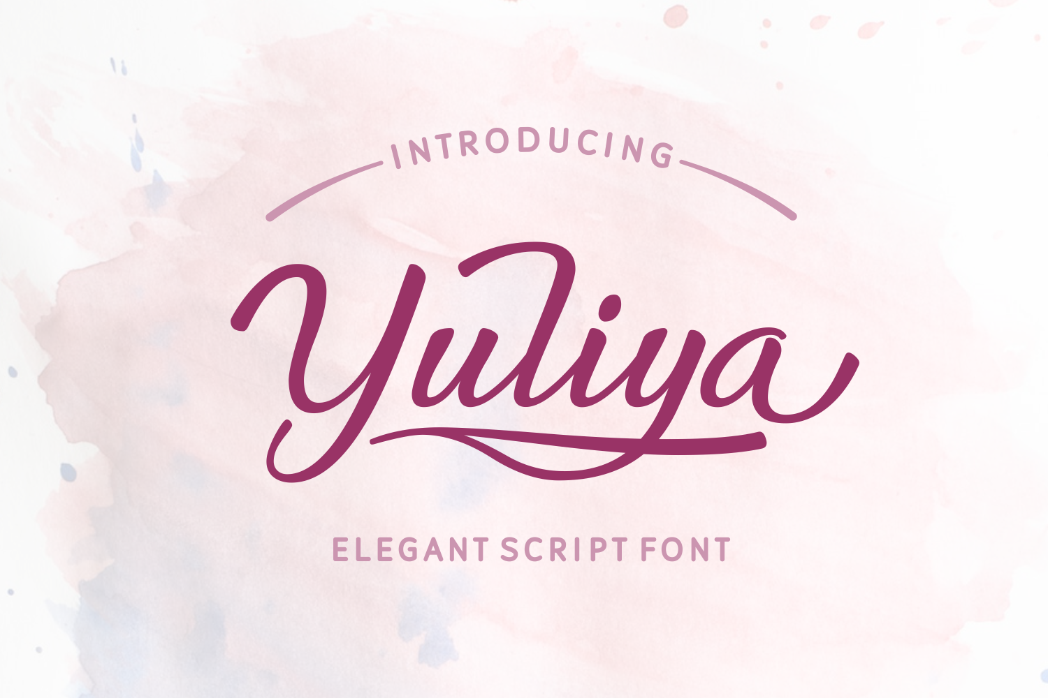 Yuliya Font Poster 1