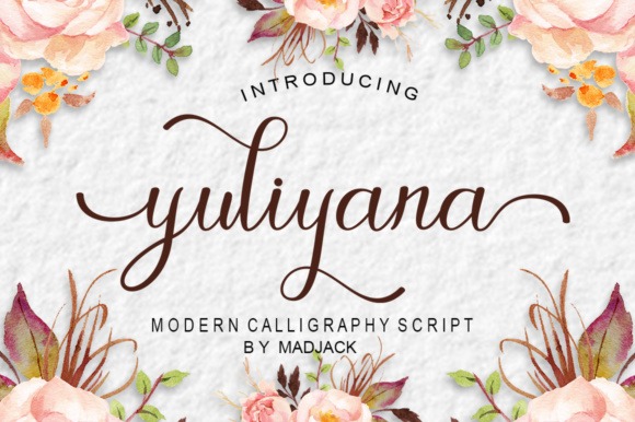 Yuliyana Script Font Poster 1