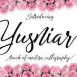 Yusniar Script Font Poster 1