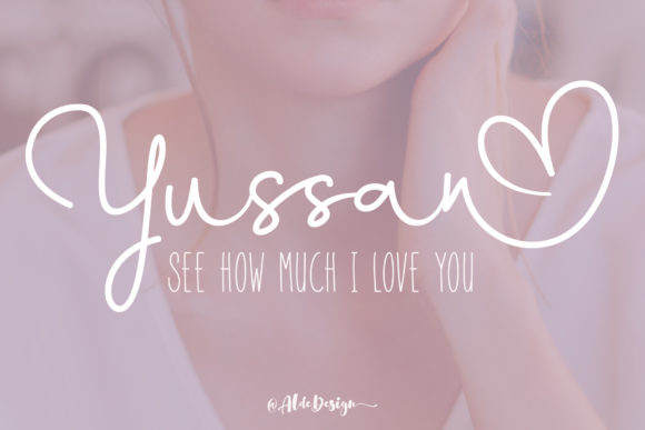 Yussan Script Font Poster 1