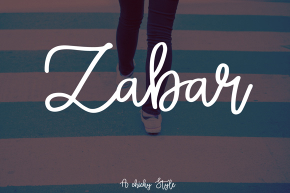 Zabar Font Poster 1