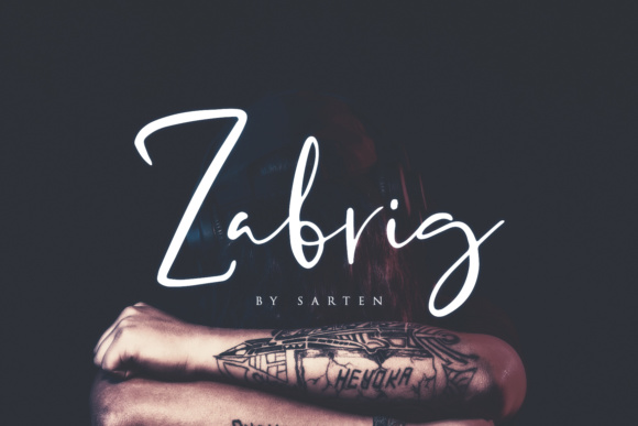 Zabrig Font Poster 1