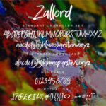 Zallord Font Poster 5