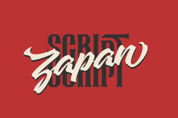 Zapan Script Font Poster 1