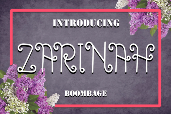 Zarinah Font Poster 1