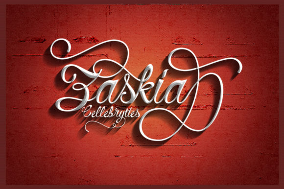 Zaskia Font Poster 1