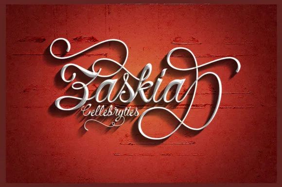 Zaskia Font Poster 1