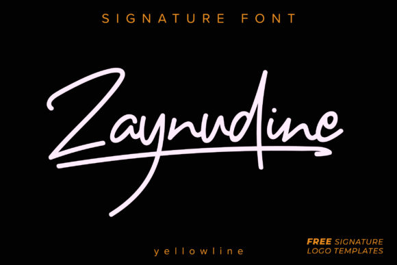 Zaynudine Font Poster 1