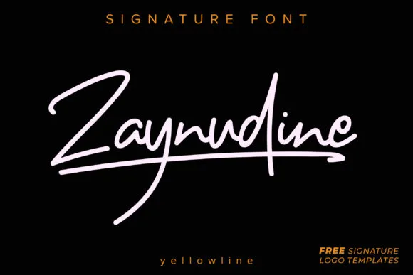 Zaynudine Font Zaynudine Font Poster 1