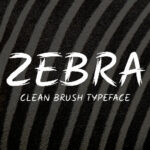 Zebra Font Poster 1