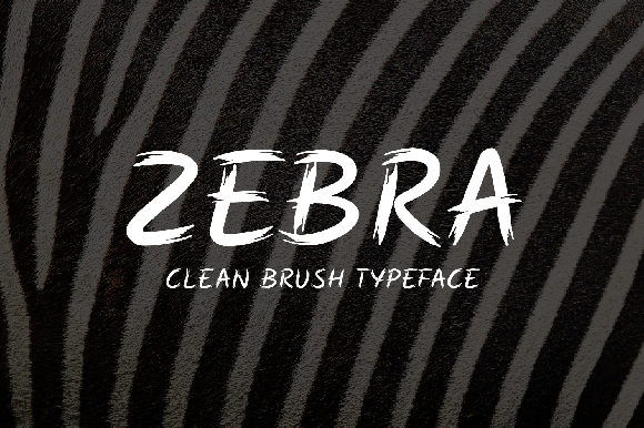 Zebra Font Poster 1