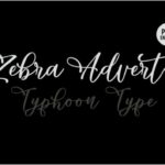 Zebra Advert Font Poster 3