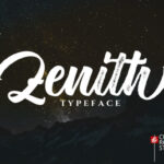 Zenith Script Font Poster 1