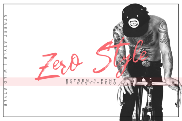 Zero Style Font Poster 1