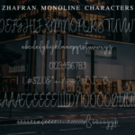 Zhafran Font Poster 11