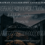 Zhafran Font Poster 10