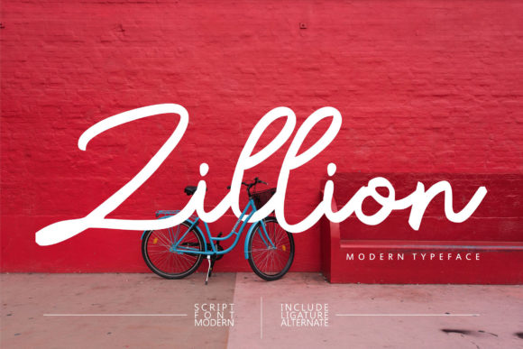 Zillion Font Poster 1