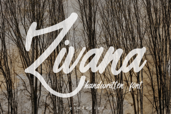 Zivana Font Zivana Font Poster 1