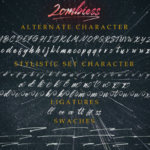 Zombiess Font Poster 13