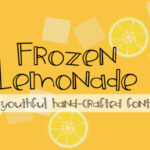 ZP Frozen Lemonade Font Poster 1