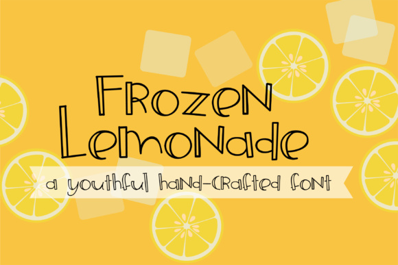 ZP Frozen Lemonade Font Poster 1