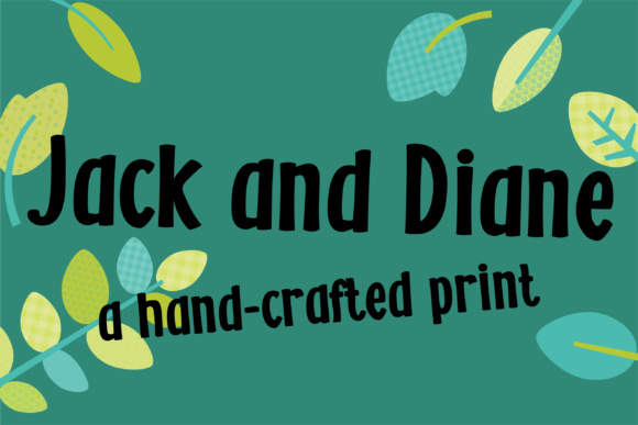 ZP Jack and Diane Font Poster 1