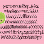 Zucchini Bread Font Poster 2