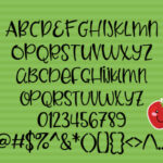 Zucchini Bread Font Poster 4