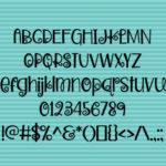 Zweetie Curliecue Font Poster 2