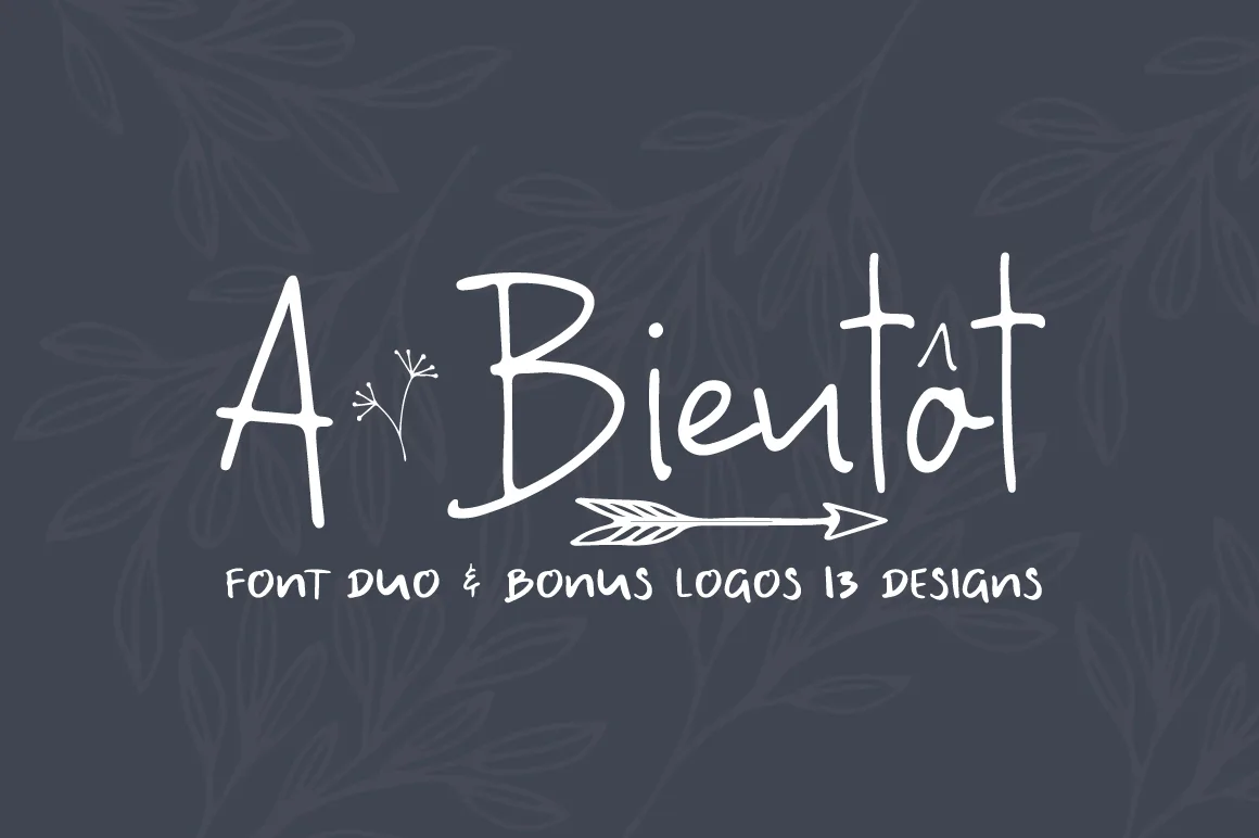 A Bientot Font A Bientot Font Poster 1